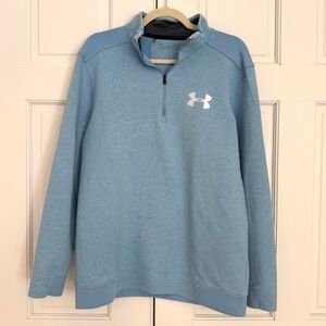 Under Armour Light Blue Mid-Weight Quarter-Zip Top